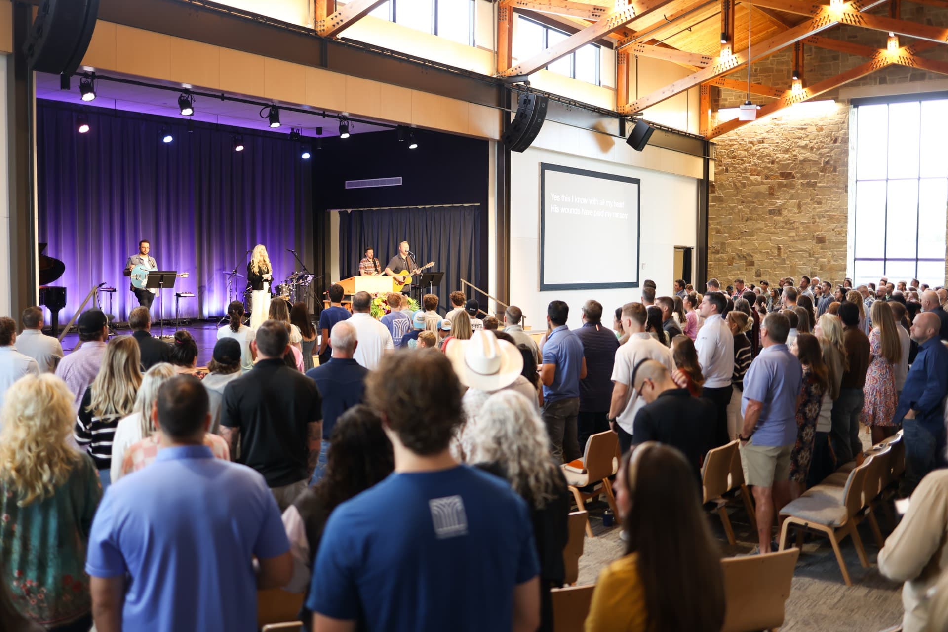 Congregation gathered for worship